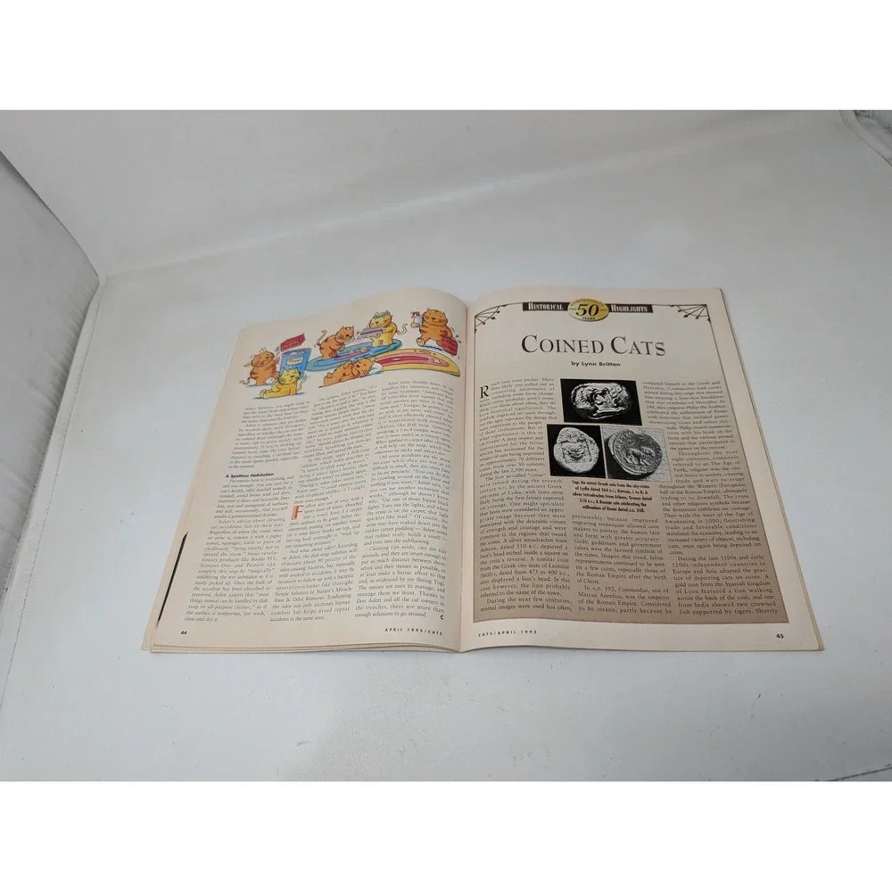 Cats‎ Magazine April 1995 DeLane Matthews Vintage 1990s 90s 50h Anniversary